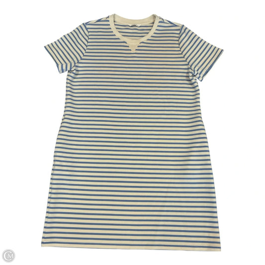 Dress Casual Short By Clothes Mentor In Blue & Cream, Size: Xl