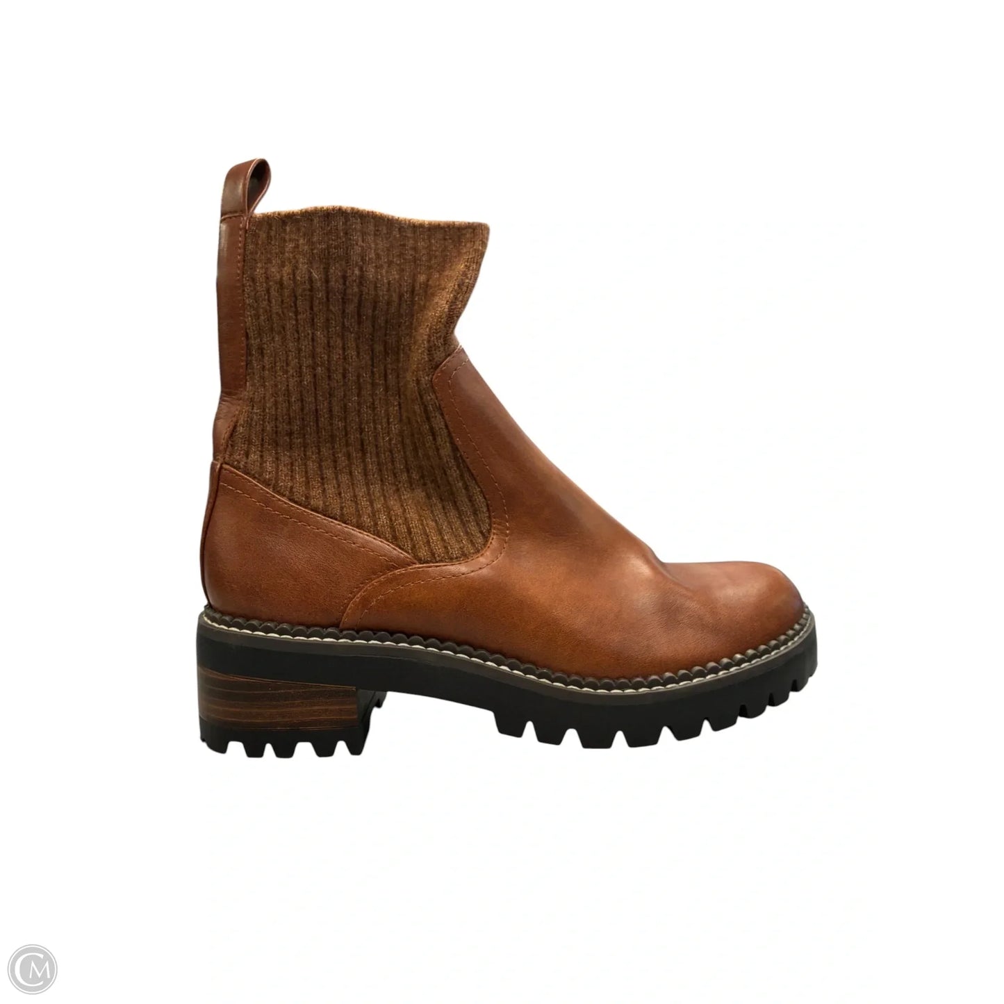Boots Ankle Heels By Universal Thread In Brown, Size: 9.5