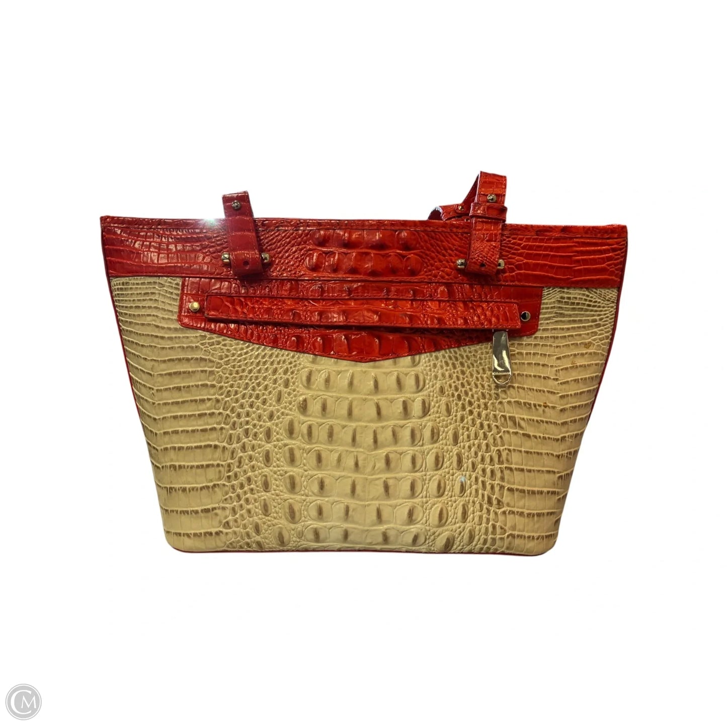 Tote Designer By Brahmin, Size: Medium