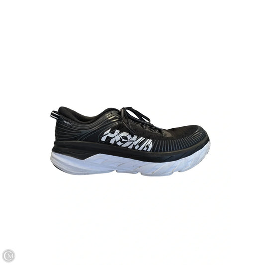 Shoes Athletic By Hoka In Black & White, Size: 9