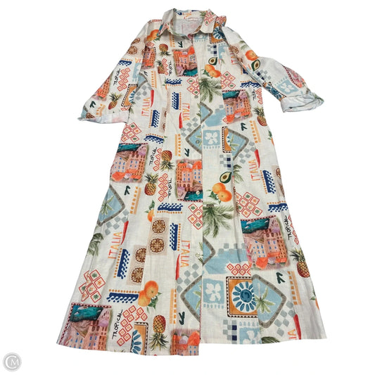 Dress Casual Midi By Clothes Mentor In Multi-colored, Size: M