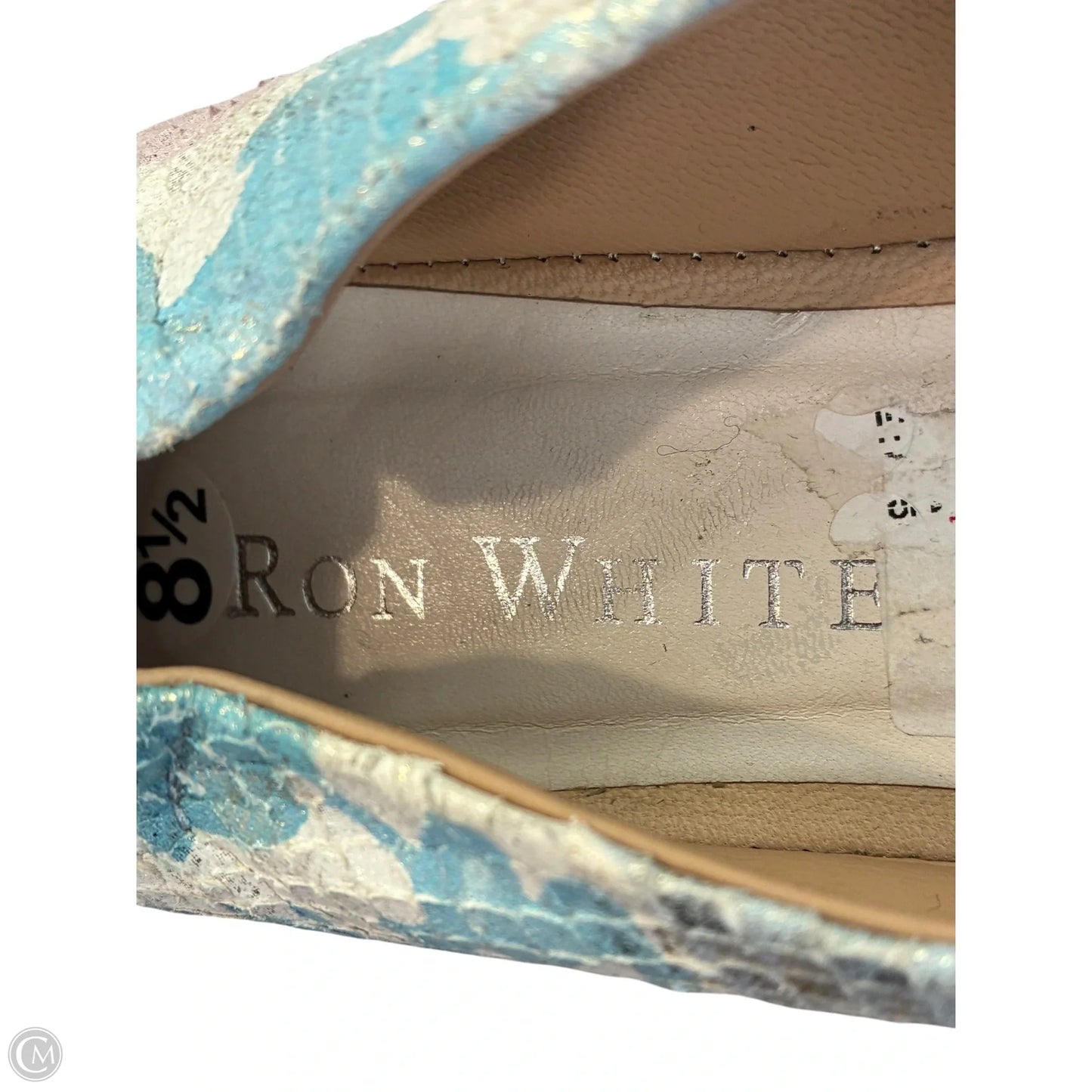 Shoes Sneakers By Clothes Mentor In Blue & Cream, Size: 8.5