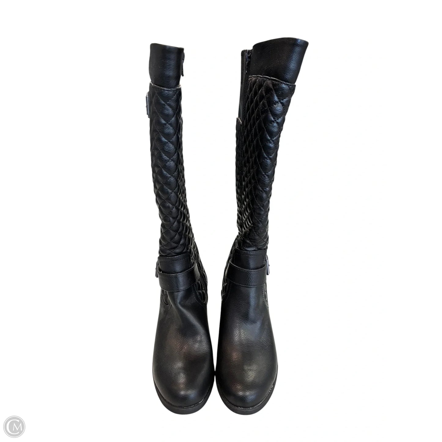 Boots Mid-calf Heels By White Mountain In Black, Size: 8