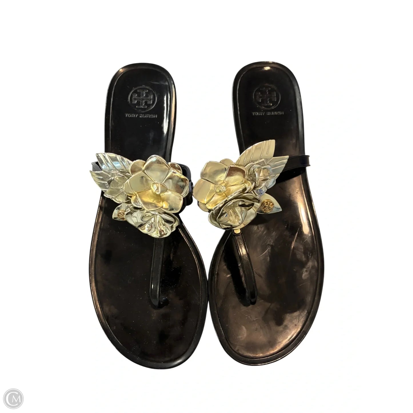 Sandals Designer By Tory Burch In Black, Size: 10