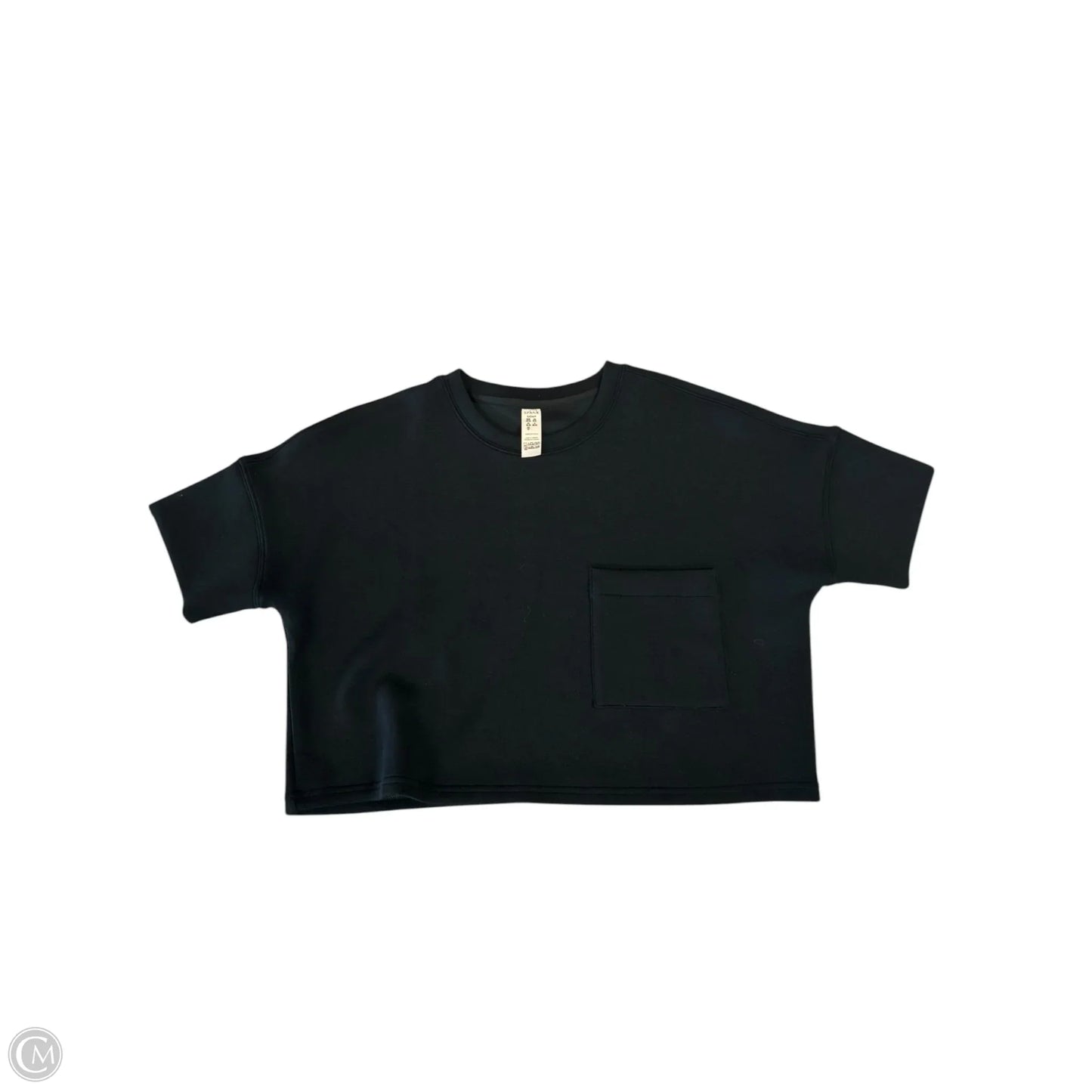 Top Short Sleeve By Spanx In Black, Size: S