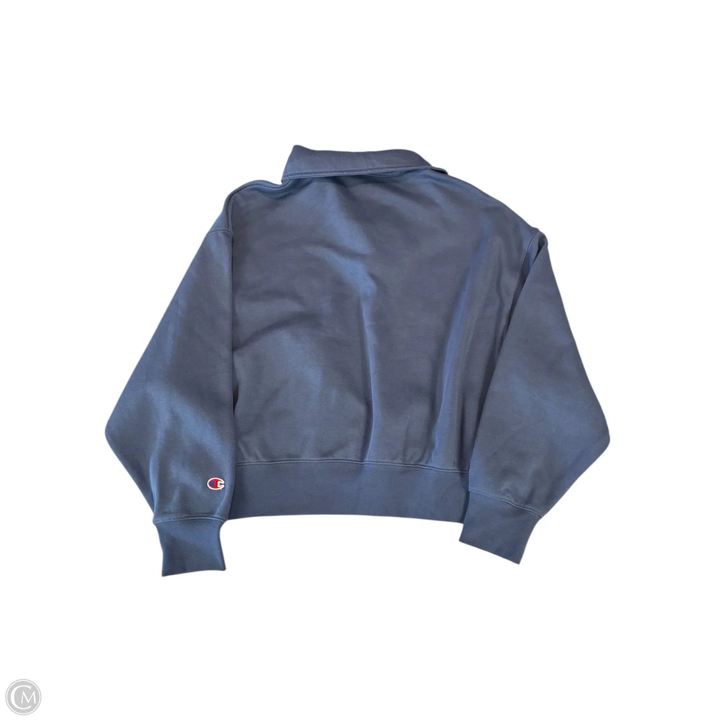 Sweatshirt Collar By Champion In Blue, Size: L