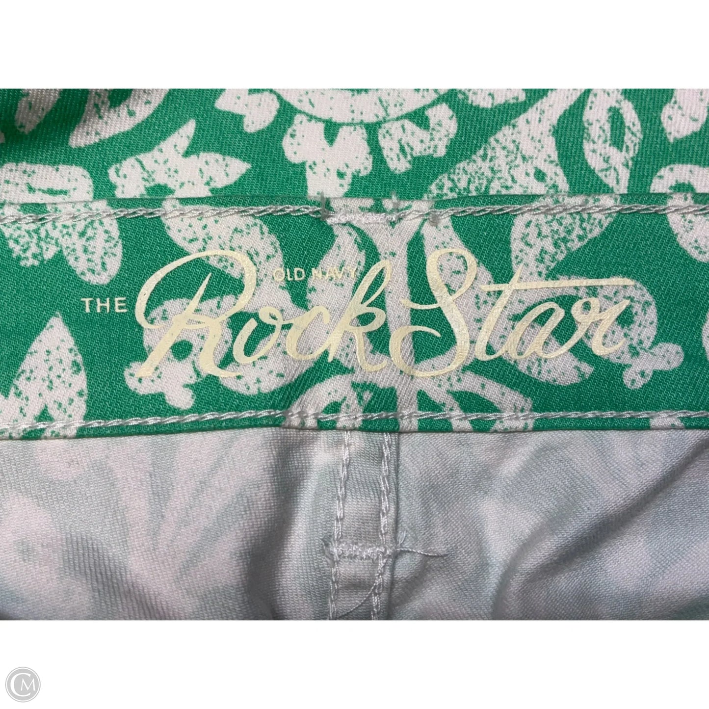 Jeans Skinny By Old Navy In Green, Size: 4