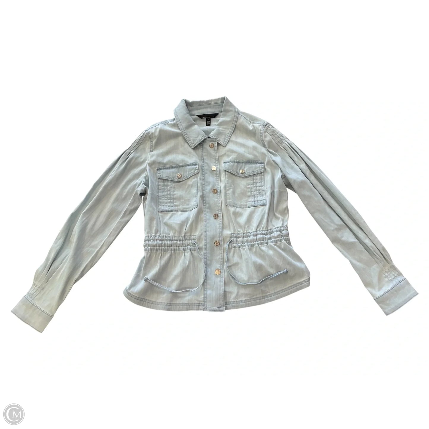 Jacket Denim By White House Black Market In Blue Denim, Size: L