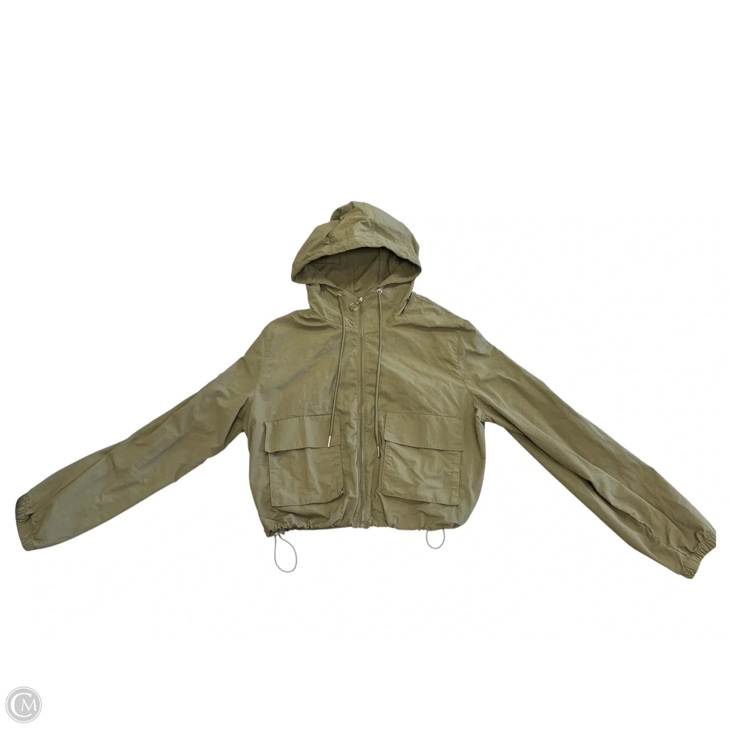 Jacket Windbreaker By Love Tree In Green, Size: L