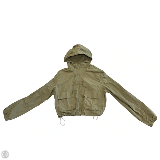 Jacket Windbreaker By Love Tree In Green, Size: L