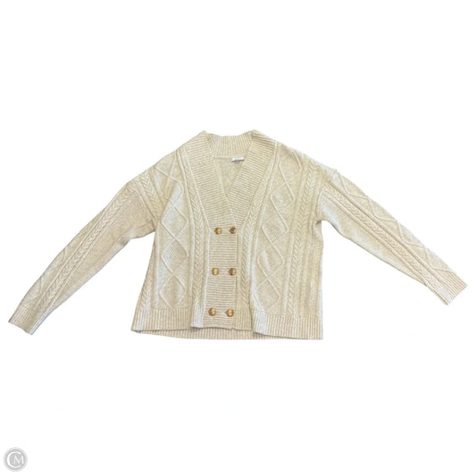 Sweater Cardigan By J. Jill In Beige, Size: S