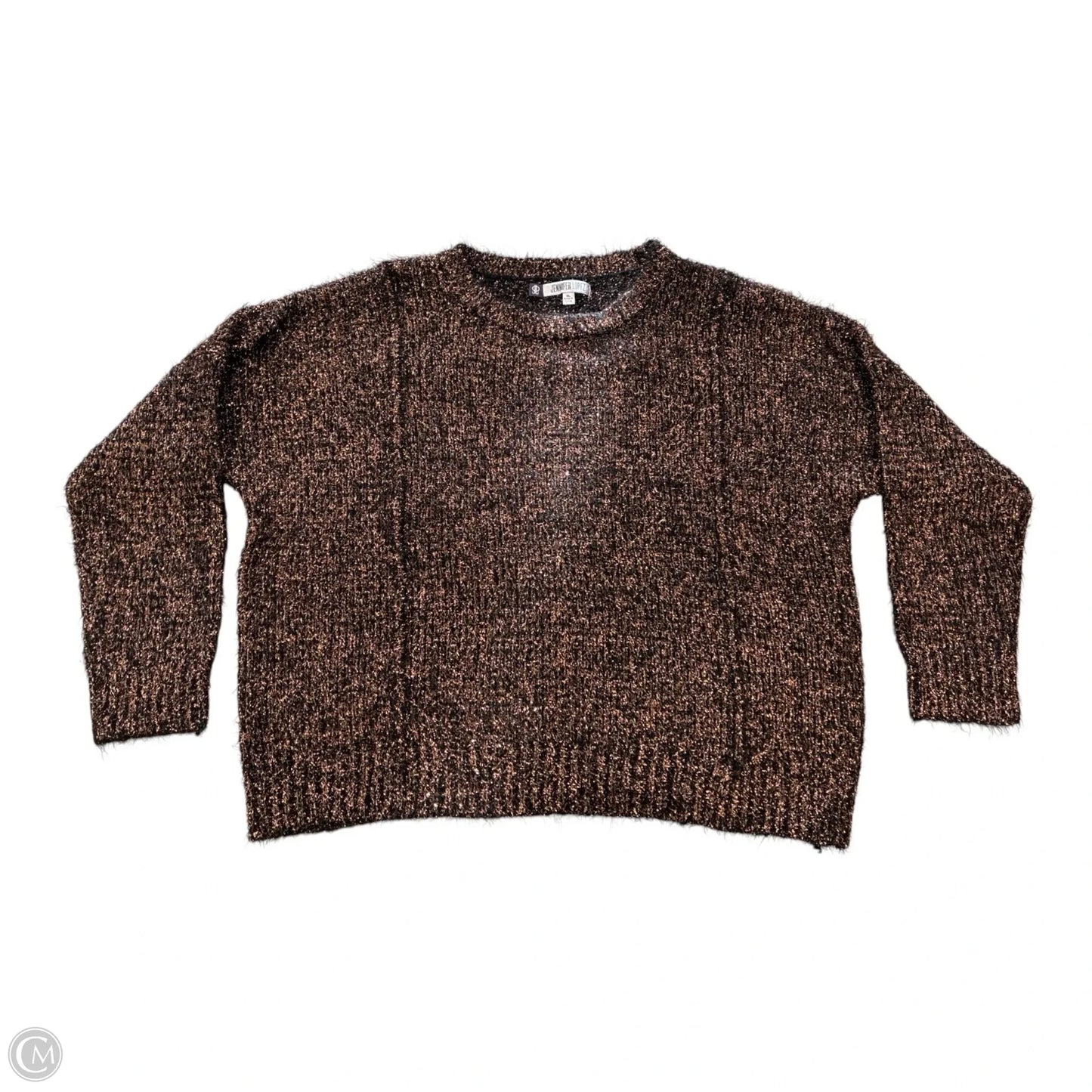 Sweater By Jennifer Lopez In Black & Gold, Size: Xl