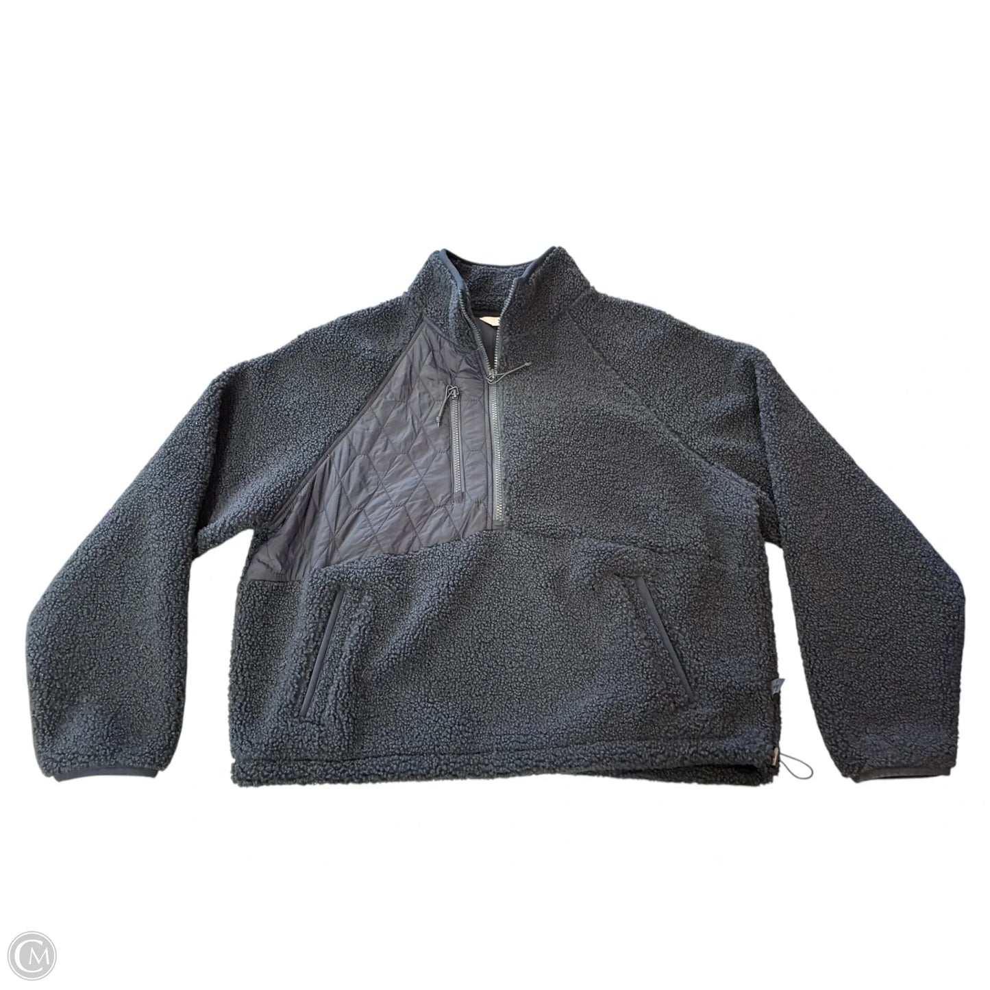 Jacket Faux Fur & Sherpa By Joy Lab In Navy, Size: Xl