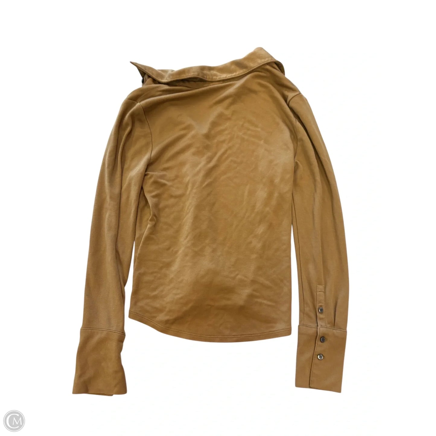 Top Long Sleeve By Banana Republic In Tan, Size: Xs