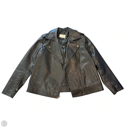 Jacket Moto By Universal Thread In Black, Size: M