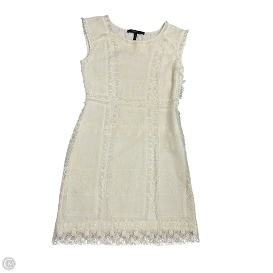 Dress Casual Short By Bcbgmaxazria In Cream, Size: Xs
