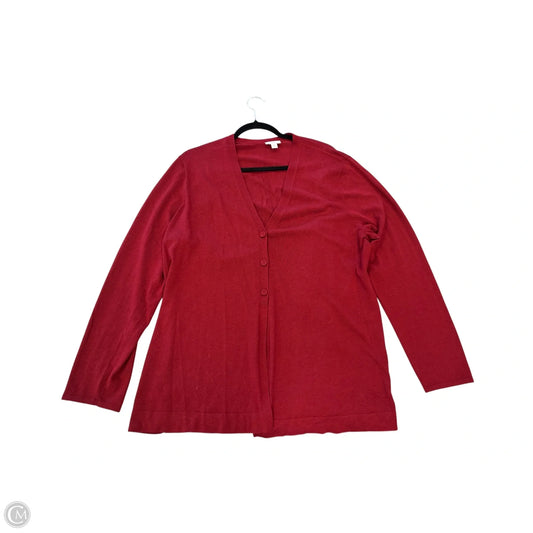 Cardigan By J. Crew In Red, Size: Xl