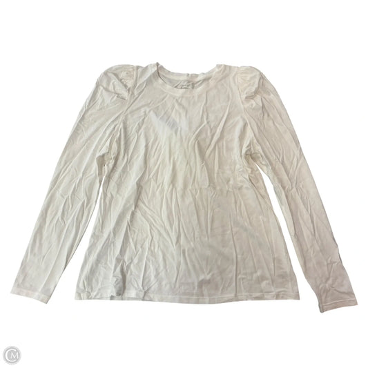 Top Long Sleeve By Crown And Ivy In White, Size: L