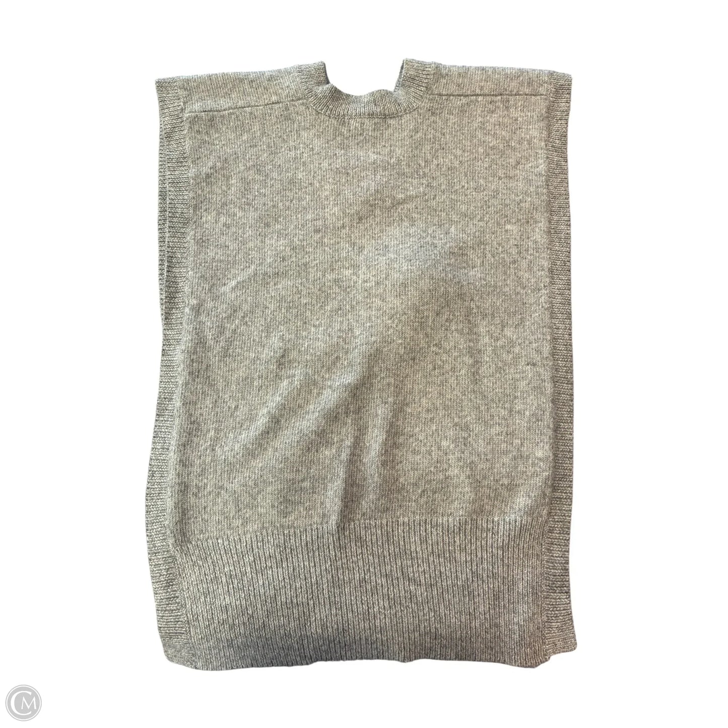 Vest Sweater By Just Fab In Grey, Size: Onesize