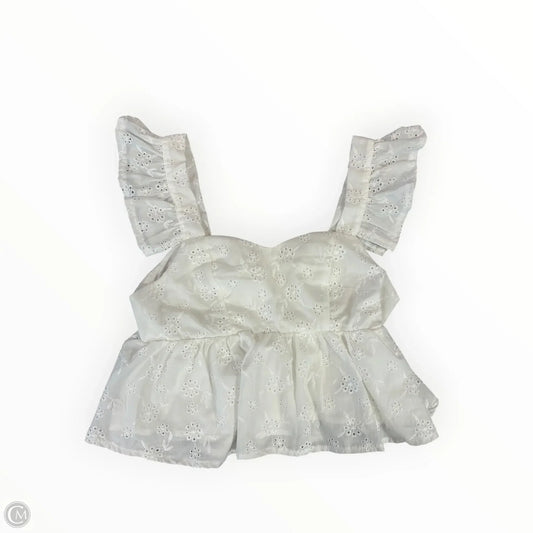 Blouse Sleeveless By Shein In White, Size: S