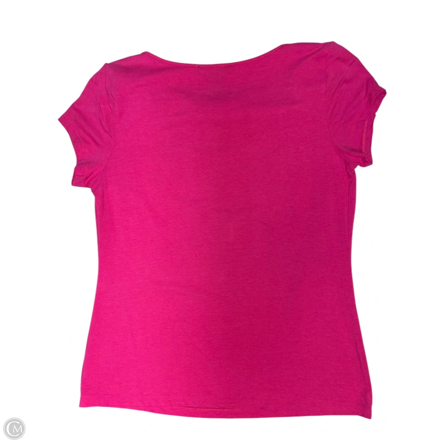 Top Short Sleeve Basic By Joan Vass In Pink, Size: M
