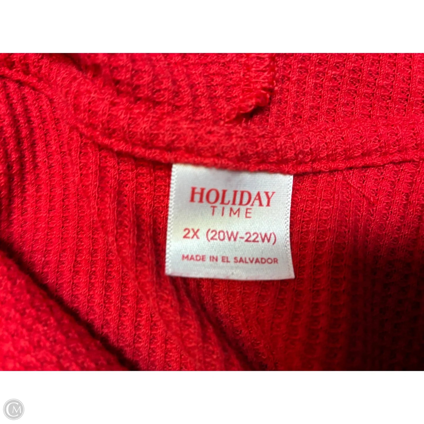 Sweatshirt Hoodie By Holiday Time In Red, Size: Xxl