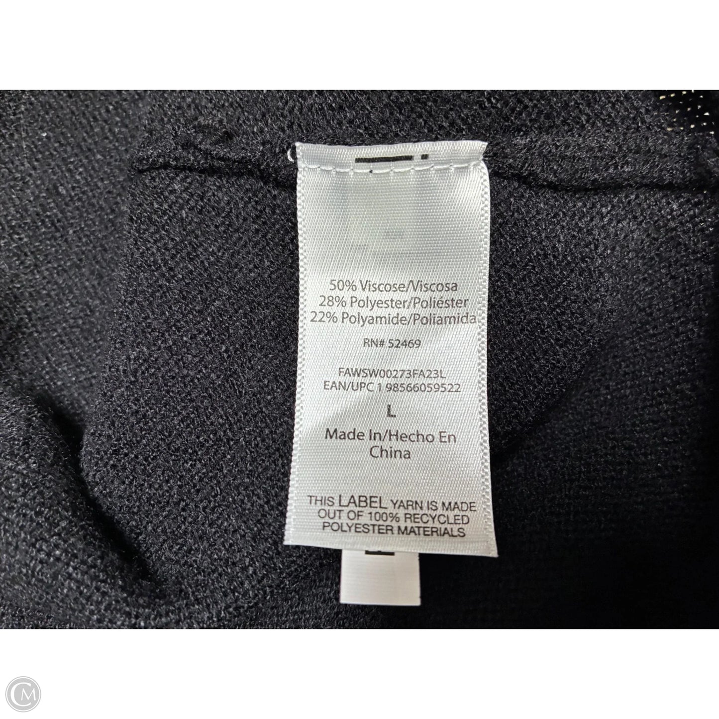 Dress Sweater By Free Assembly In Black, Size: L