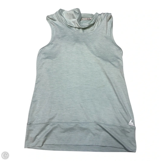 Athletic Top Short Sleeve By Reebok In Green, Size: S