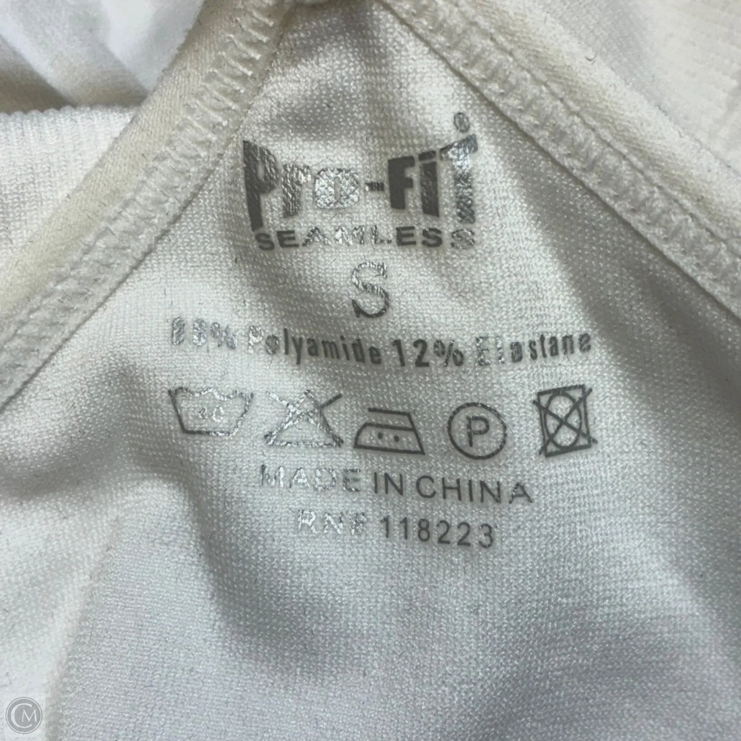 Athletic Bra By Pro-fit In White, Size: S