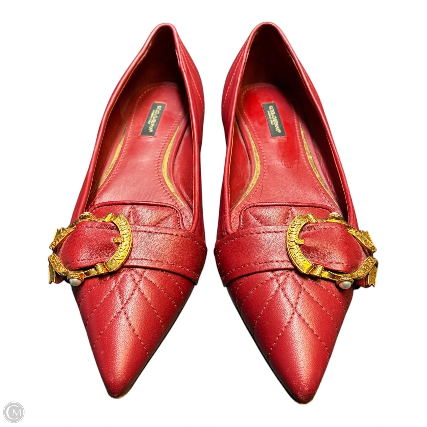Shoes Luxury Designer By Dolce And Gabbana In Red, Size: 8