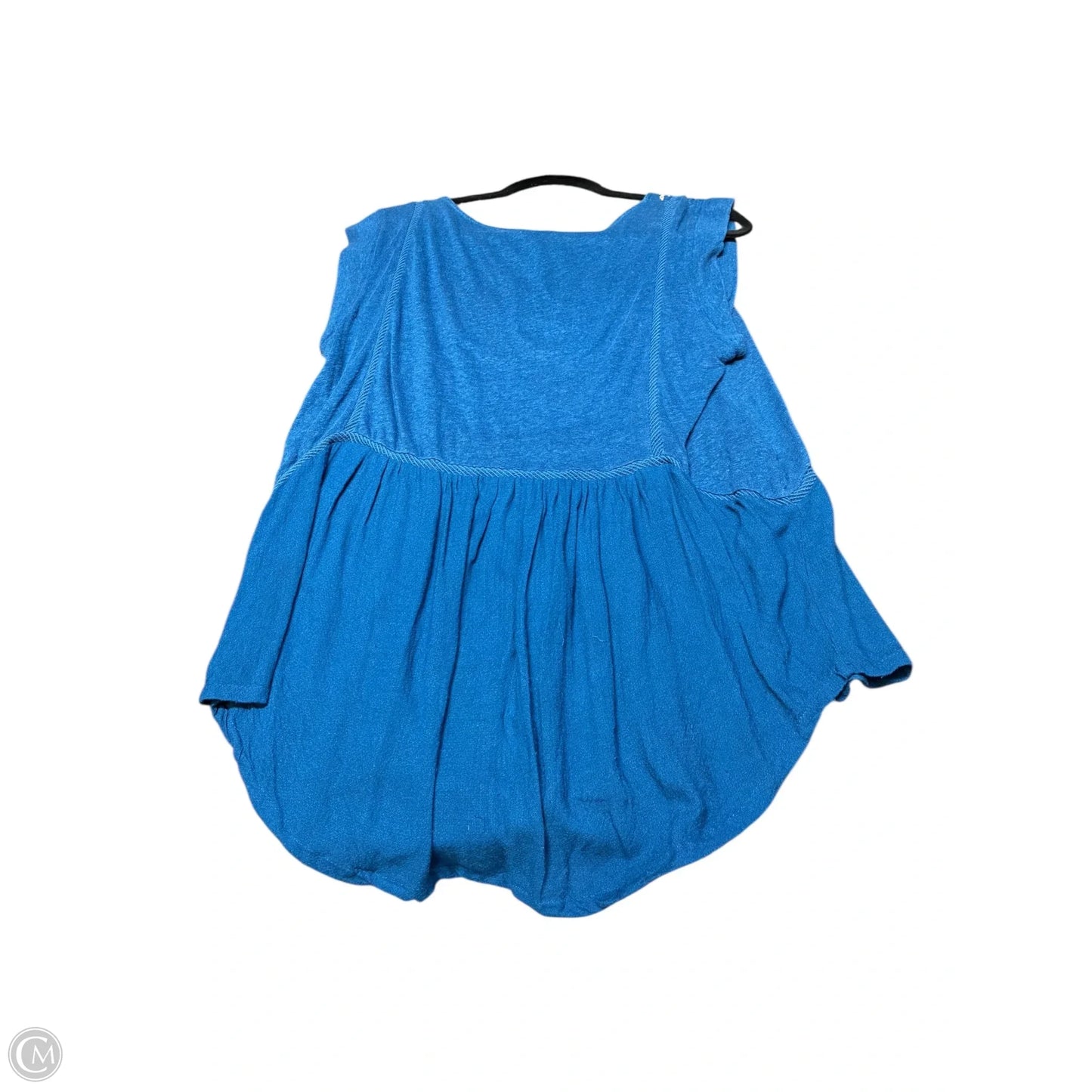 Top Short Sleeve By Lucky Brand In Blue, Size: Xl