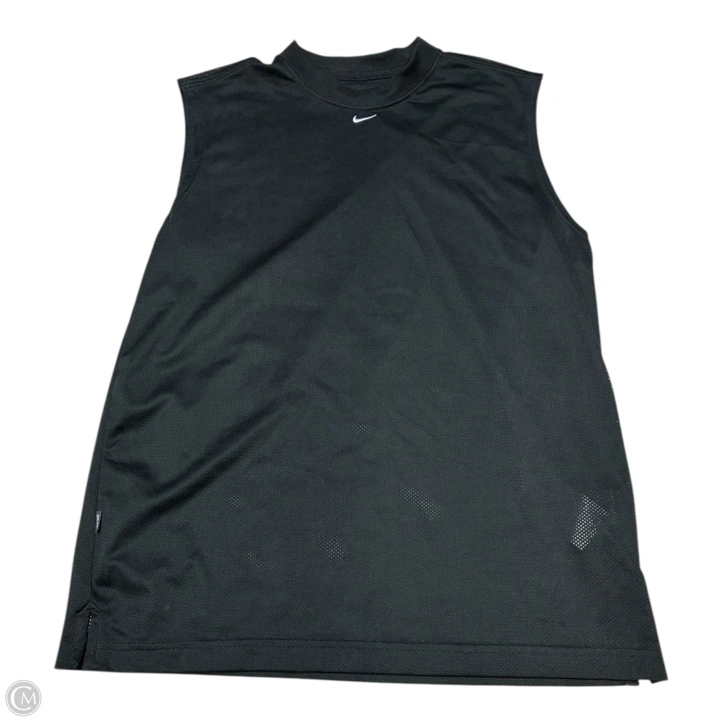 Athletic Top Short Sleeve By Nike In Black, Size: Xl