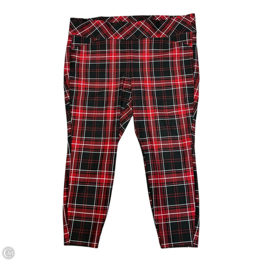 Pants Other By Studio In Plaid Pattern, Size: 3x