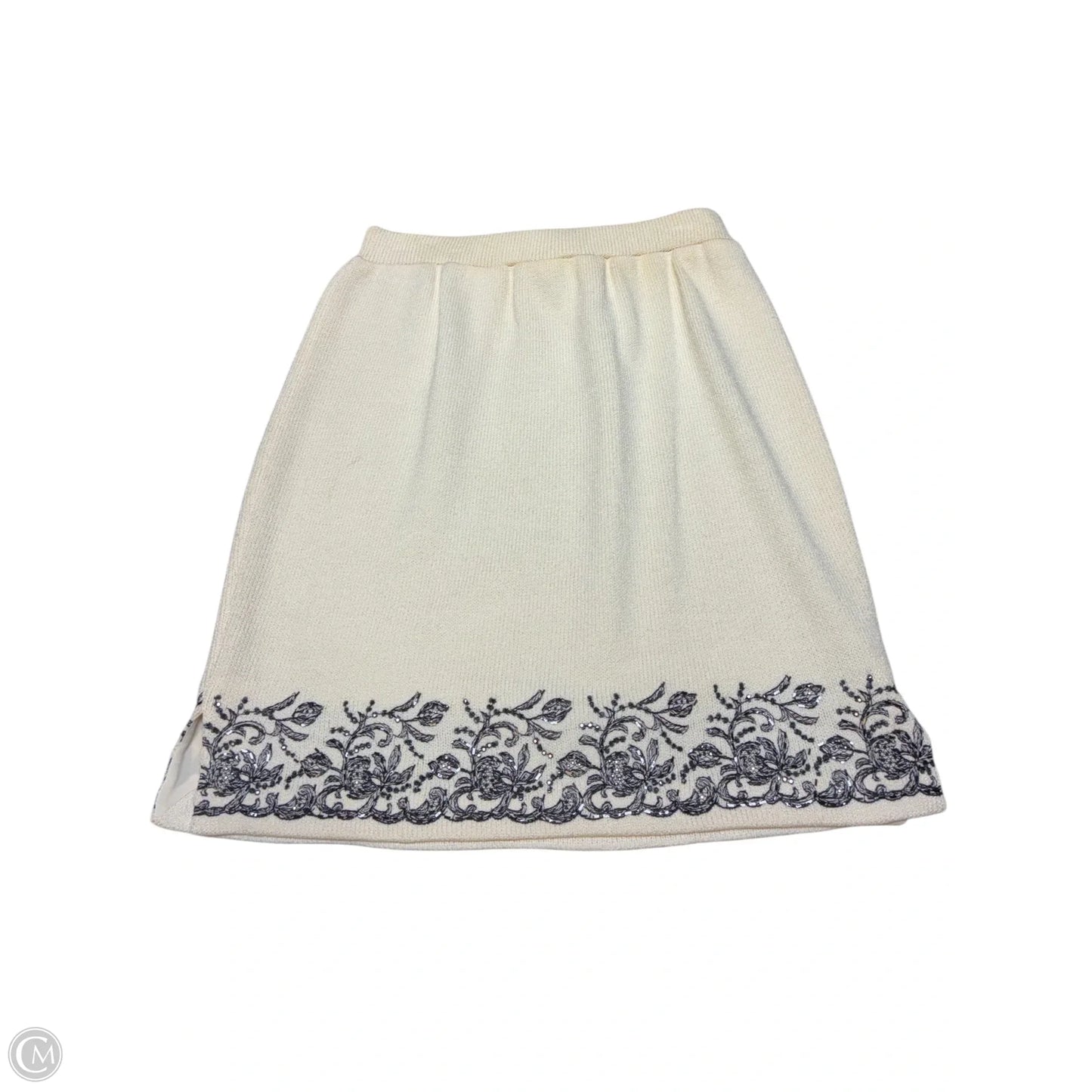 Skirt Luxury Designer By St John Collection In Cream, Size: 4