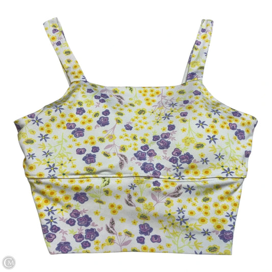 Athletic Bra By Clothes Mentor In Yellow, Size: M