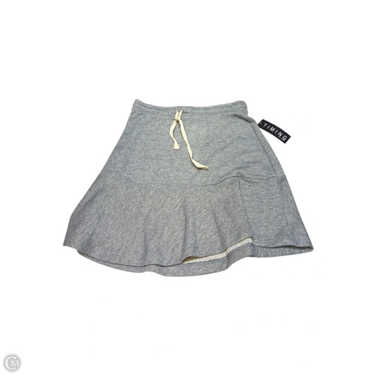 Skirt Midi By Timing In Grey, Size: L