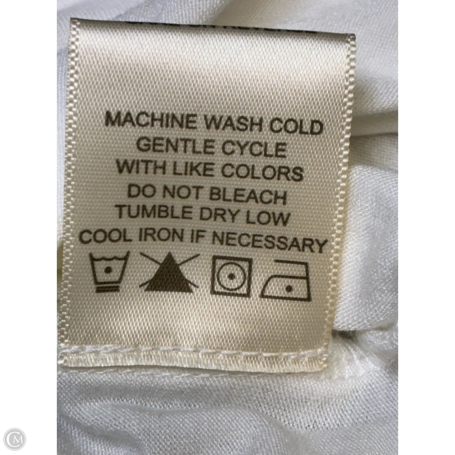 Top Sleeveless Basic By Max Studio In Cream, Size: M