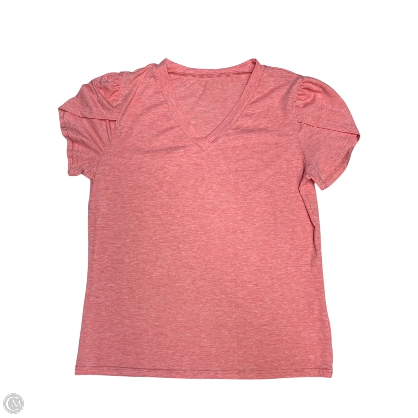 Top Short Sleeve Basic By Cmf In Orange, Size: L