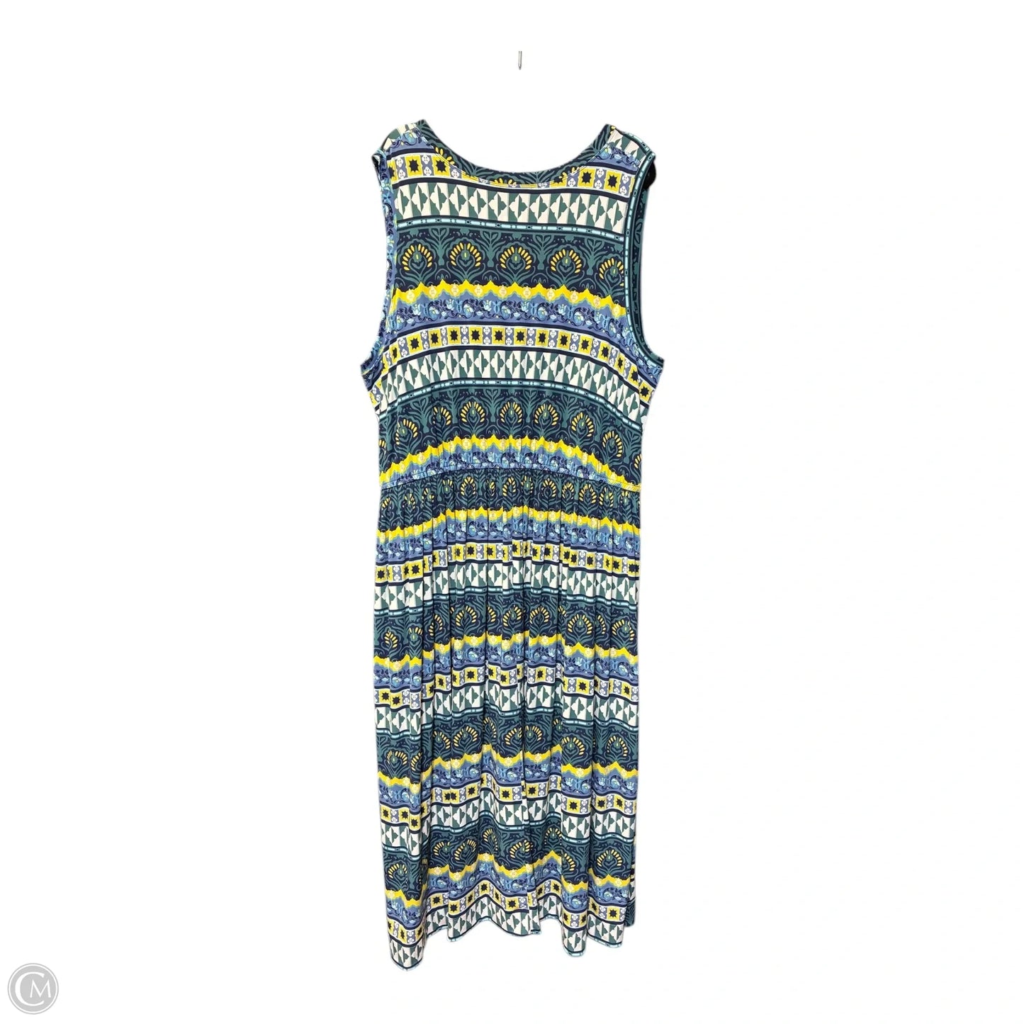 Dress Casual Maxi By Lane Bryant In Blue & Yellow, Size: 3x