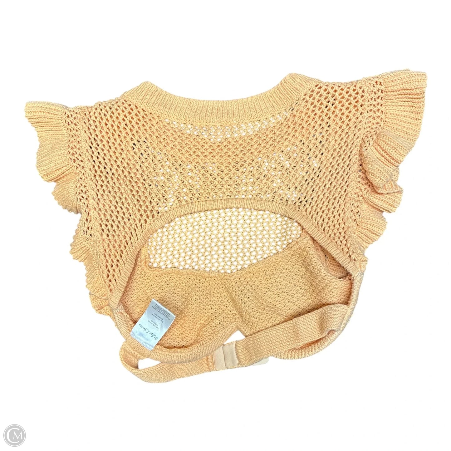 Top Short Sleeve By For Love & Lemons In Yellow, Size: Xxs