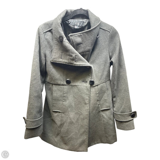 Coat Trench Coat By Forever 21 In Grey, Size: M