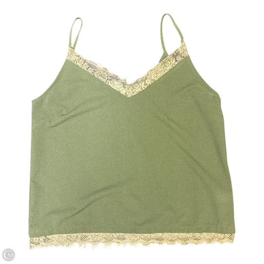 Blouse Sleeveless By Paper Crane In Green, Size: S