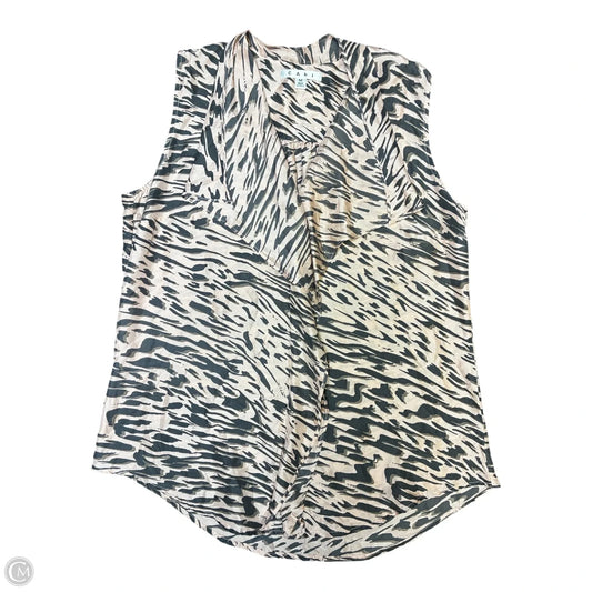 Blouse Sleeveless By Cabi In Grey & Pink, Size: M