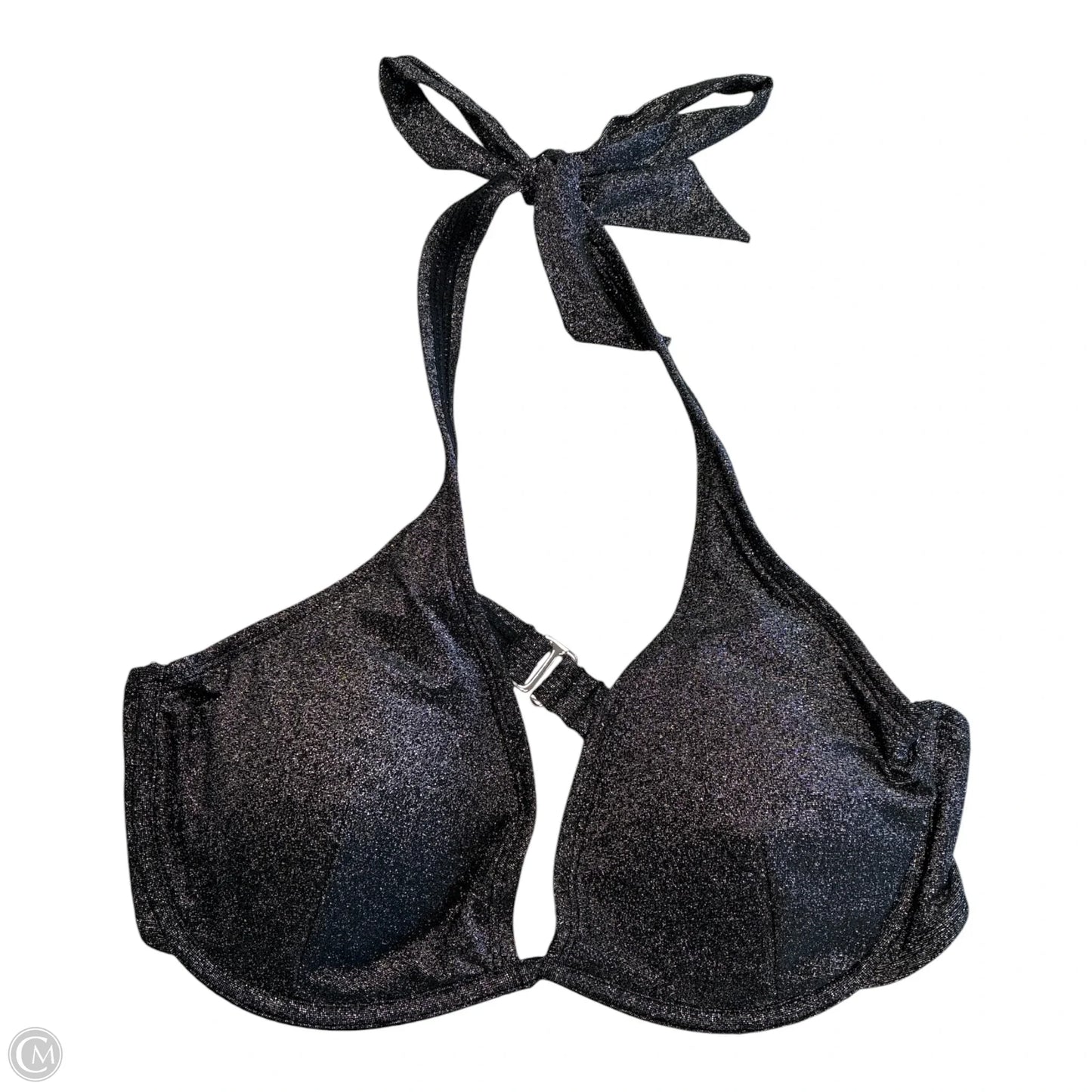Swimsuit Top By No Boundaries In Black & Silver, Size: L