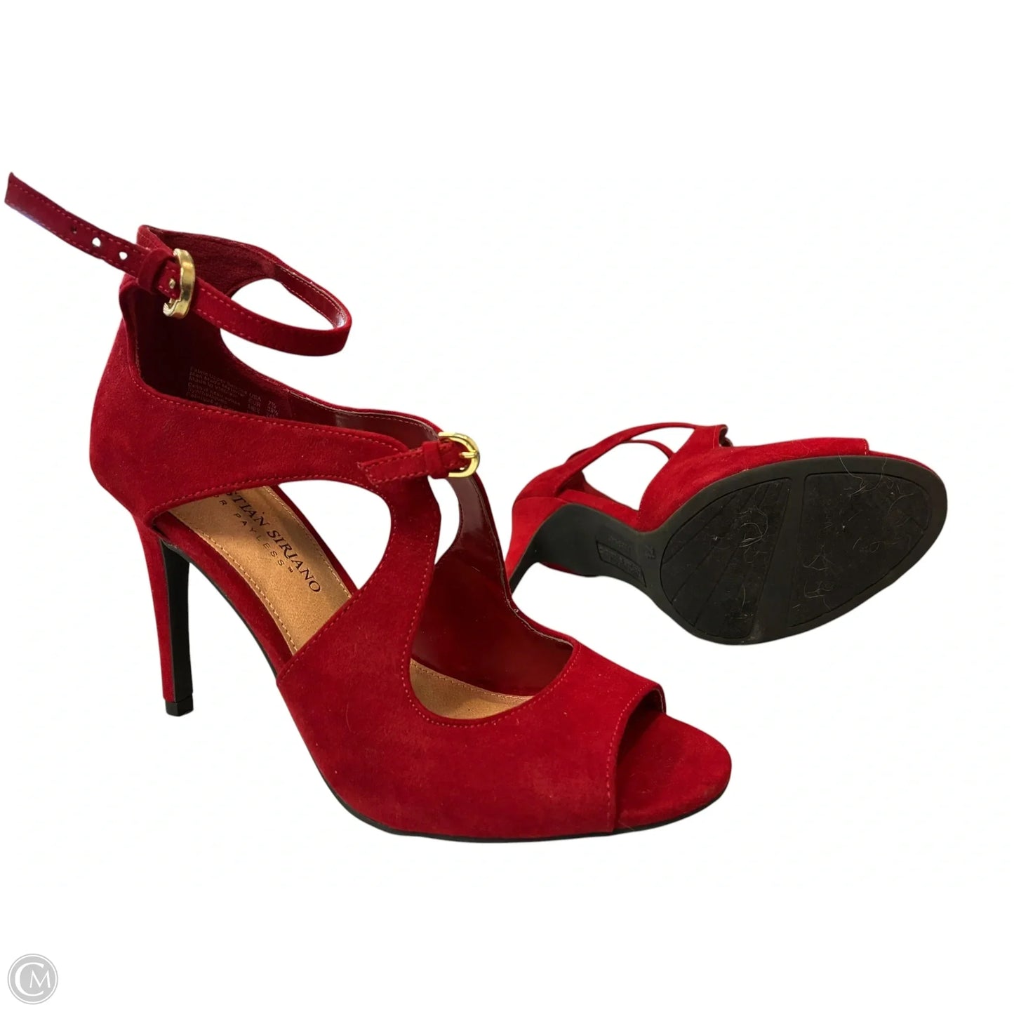 Shoes Heels Stiletto By Christian Siriano In Red, Size: 7.5