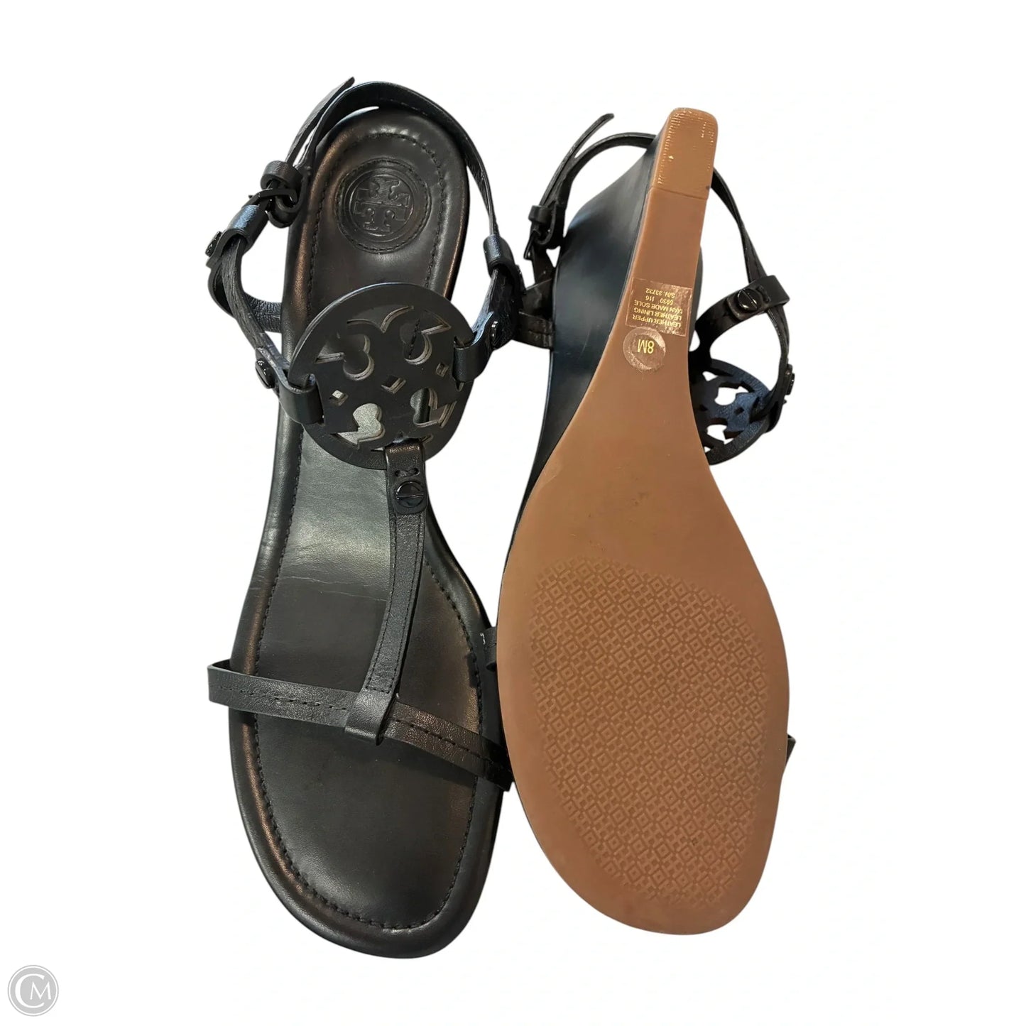 Sandals Designer By Tory Burch In Black, Size: 8