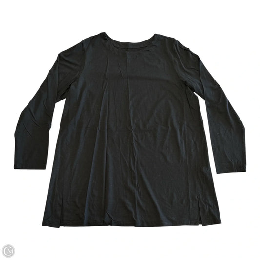 Top Long Sleeve By J. Jill In Black, Size: L