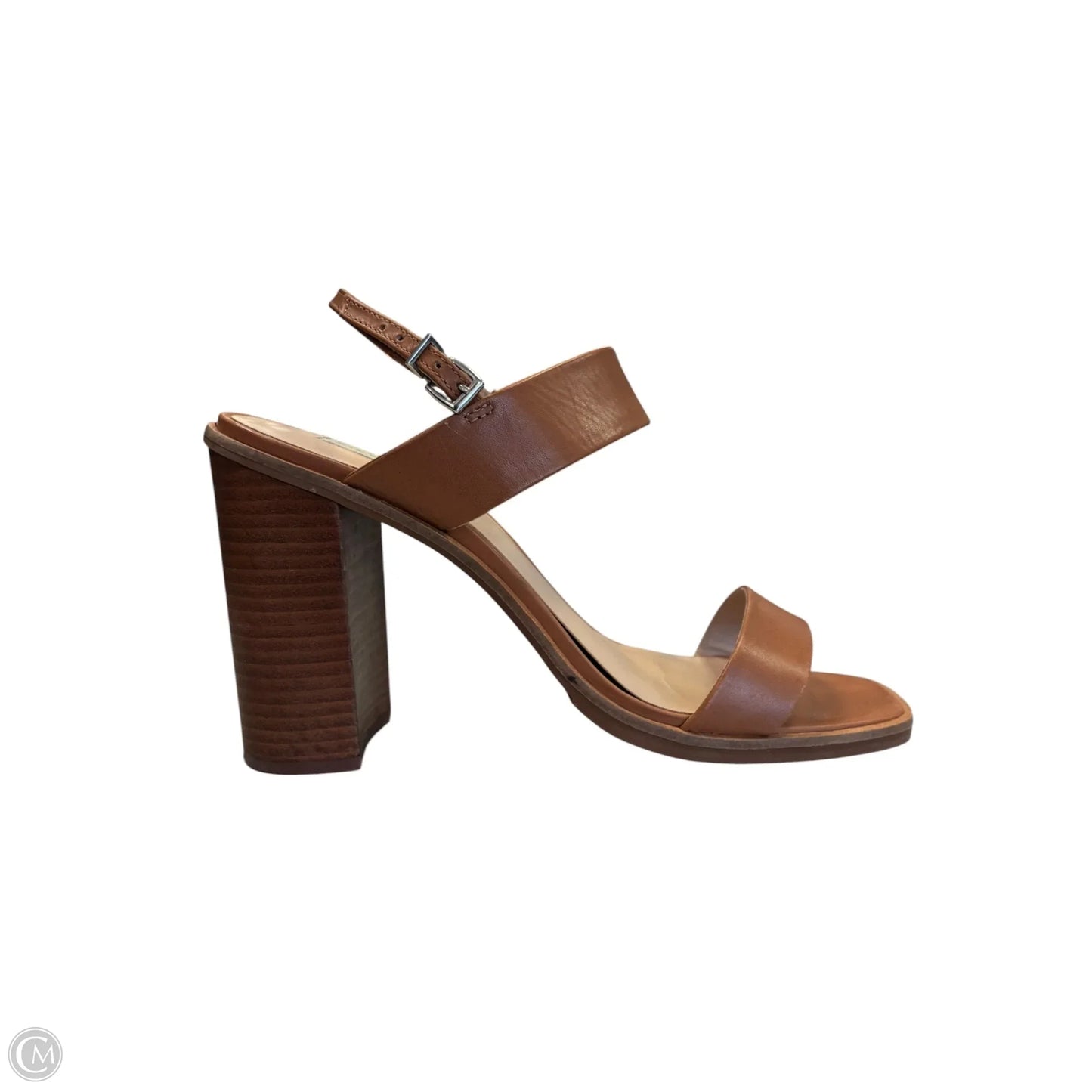 Sandals Heels Block By Steve Madden In Brown, Size: 10
