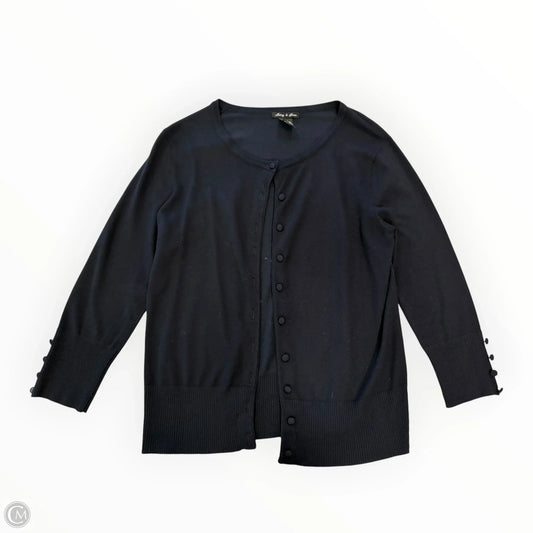 Sweater Cardigan By Cmf In Black, Size: Xl