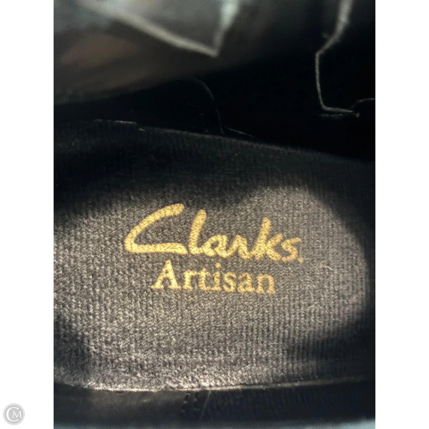 Shoes Heels Wedge By Clarks In Black, Size: 8